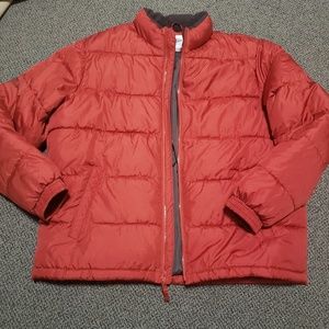 Red Old Navy Bubble Puffer Jacket